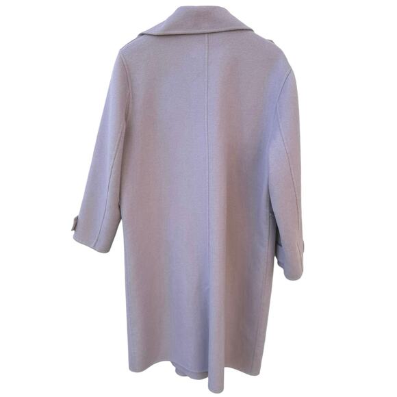 Badgely Mischka Lt. Purple Open Trench Coat Plus Siz 1X Wool Blend *Missing Belt - Picture 4 of 7